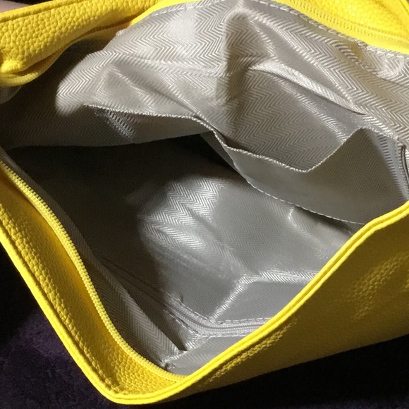 Yellow Crossbody Bag w/ Adjustable Strap - Picture 3 of 3